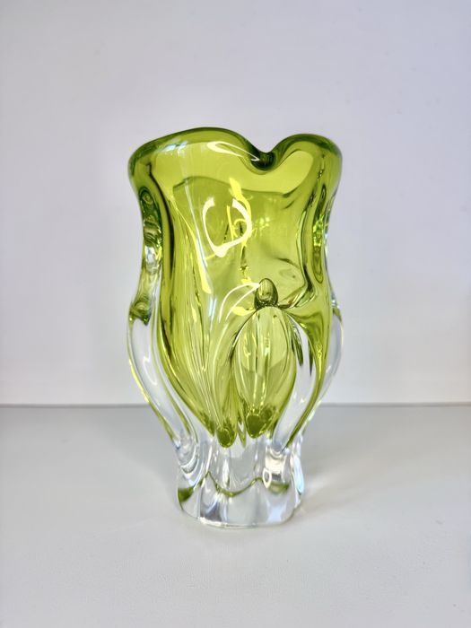 Ваза конфетница икорница Богемия Чехословакия Рапсодия 1970 года