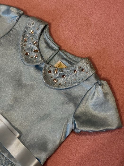 Сукня для дівчинки 3-5 років, плаття сніжинка краплинка