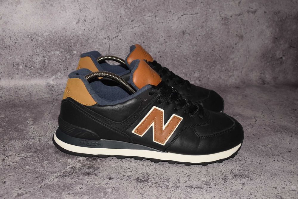 New Balance 574 Leather ( Чоловічі Шкіряні Кросівки Ньюбеланс Кожа 576 990 2002 us uk )