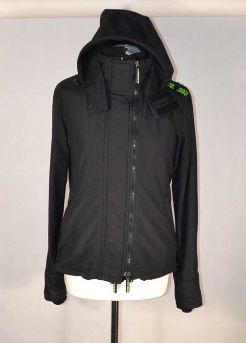 SUPERDRY Windcheater Kurtka Damska M Oryginalna Super Stan Kaptur
