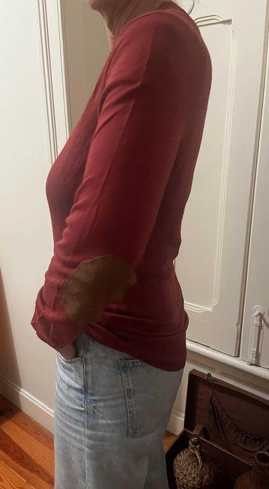 Cardigan bordeaux Massimo Dutti