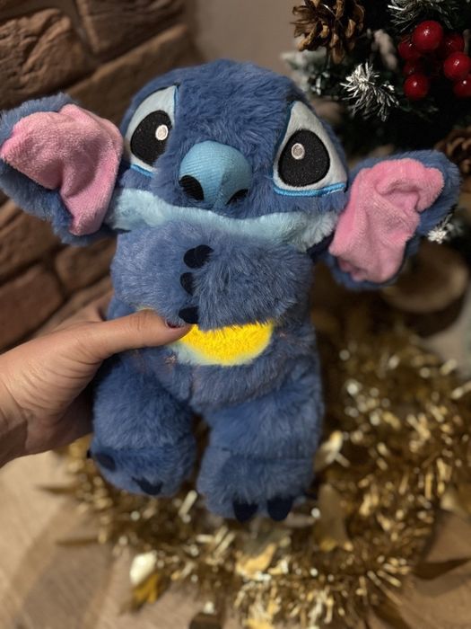 Стіч дихаючий м’яка іграшка з підсвіткою та колисковими ТОП  Стич