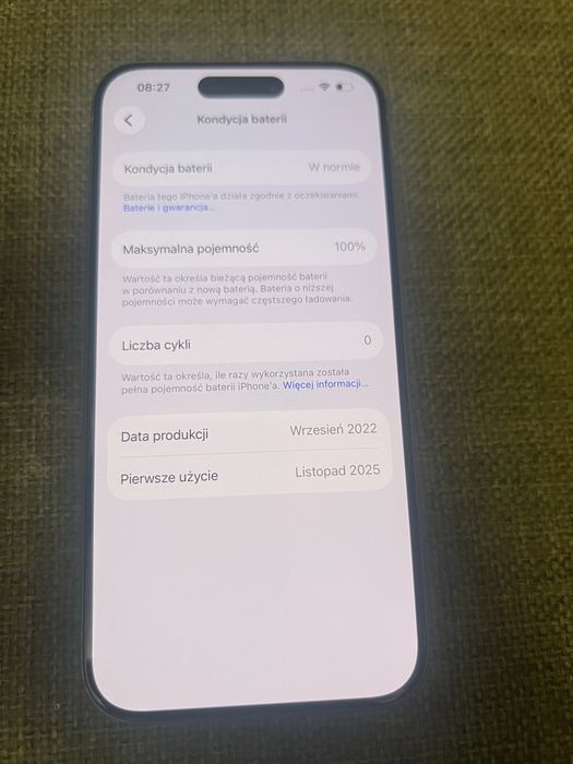 Iphone 15 pro 128gb, 100% bateria, gwarancja