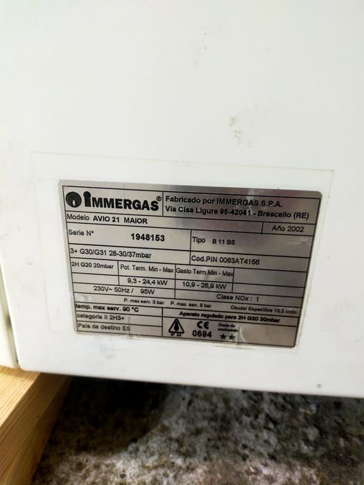 Piec Kocioł dwufunkcyjny Immergas AVIO 21 MAIOR