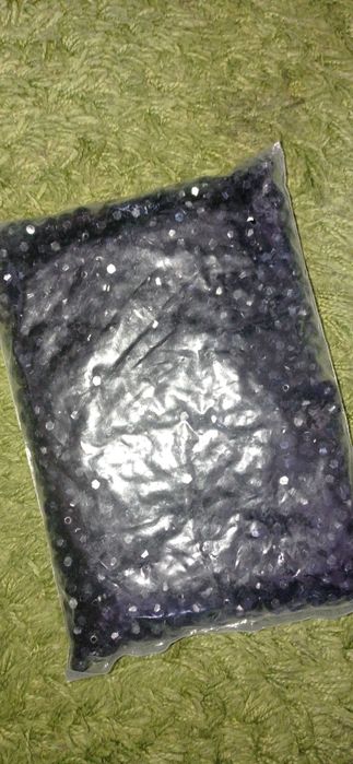 Koraliki 500 gramm 10 mm czarne