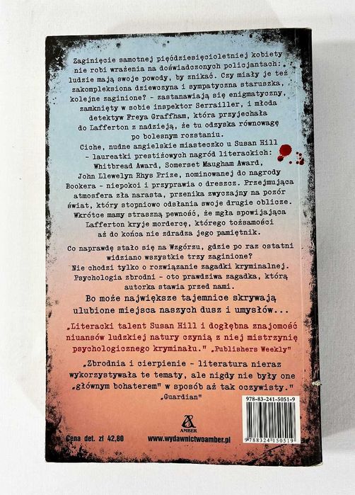 Książka Susan Hill  " W labiryncie ulubionych miejsc "Thriller