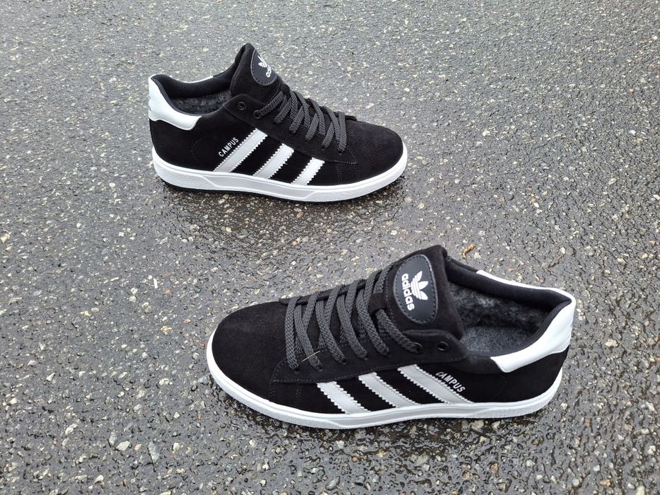 Adidas CAMPUS зимові чоловічі кросівки на хутрі ботинки кроссовки зима