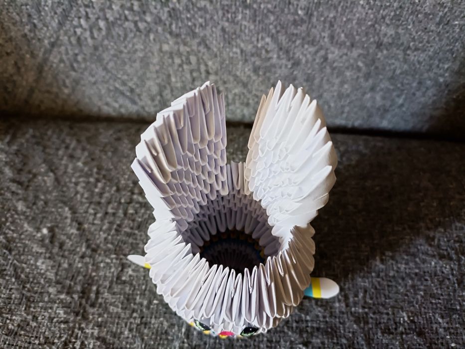Królik Origami Modułowe 3D