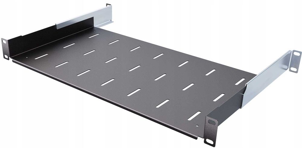 Półka RACK 19" 1U 250mm Regulowana 250-410 mm do Szaf RACK Stalflex