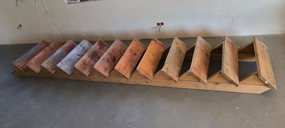 Schody drewniane tymczasowe, budowlane, techniczne