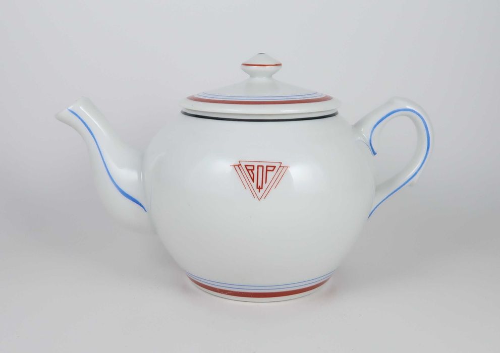 Bule em porcelana Vista Alegre Publicitaria - Anos 20/40