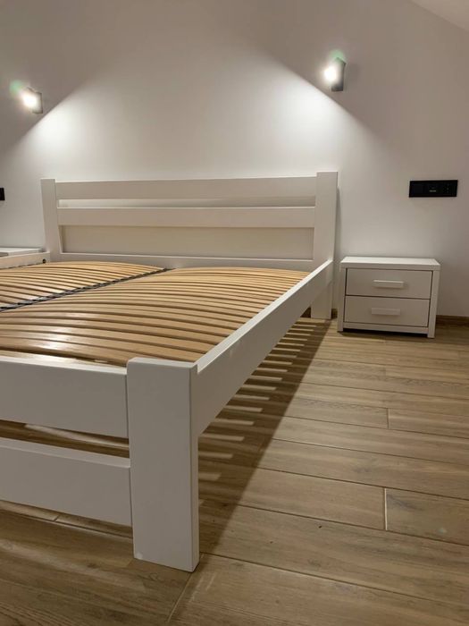 ЛІЖКА З ДЕРЕВА ціна від виробника, кровать з дерева двоспальне 160х200