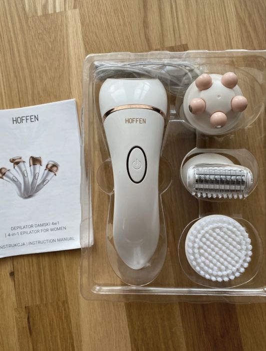 Depilator damski 4w1, depilator, trymer, masażer, szczoteczka