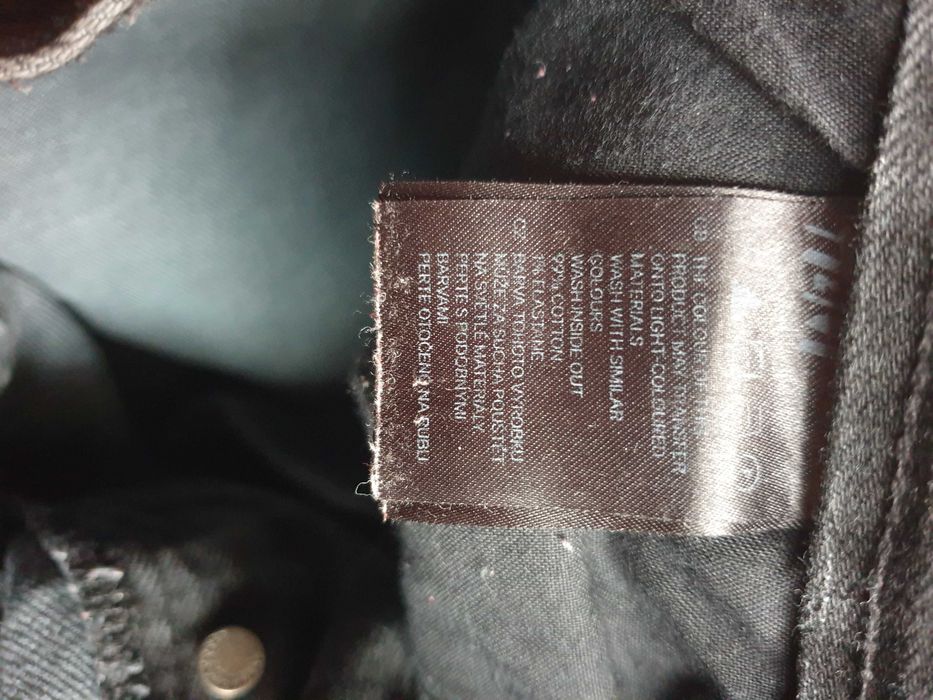 Spodnie H&M Jeansowe Drain Super Slim 33x34