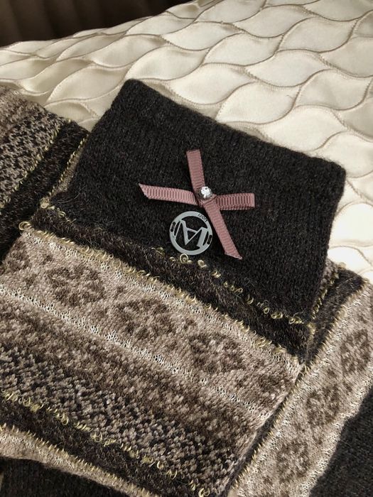 Перчатки кожа , шерсть Max mara