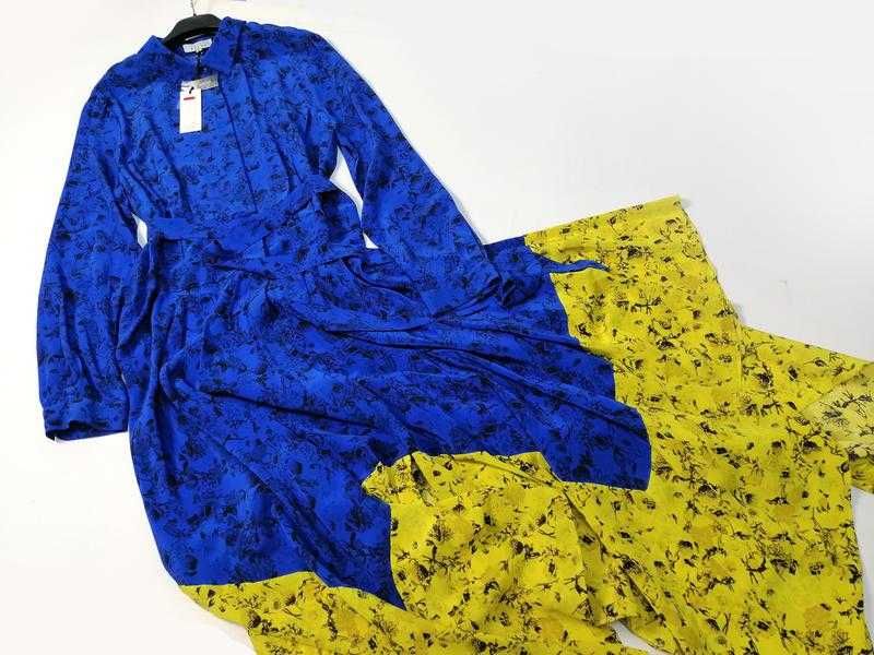 Премиальное шелковое длинное платье Studio by Preen for Debenhams 100% Silk