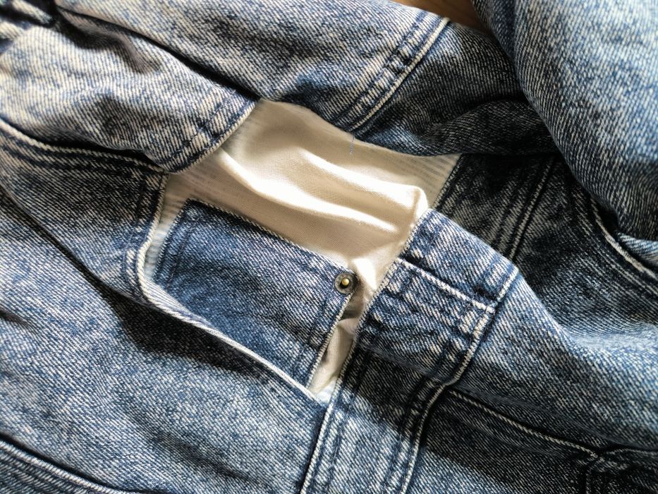 Katana jeansowa kurtka 90's vintage damska unisex L/XL niebieska