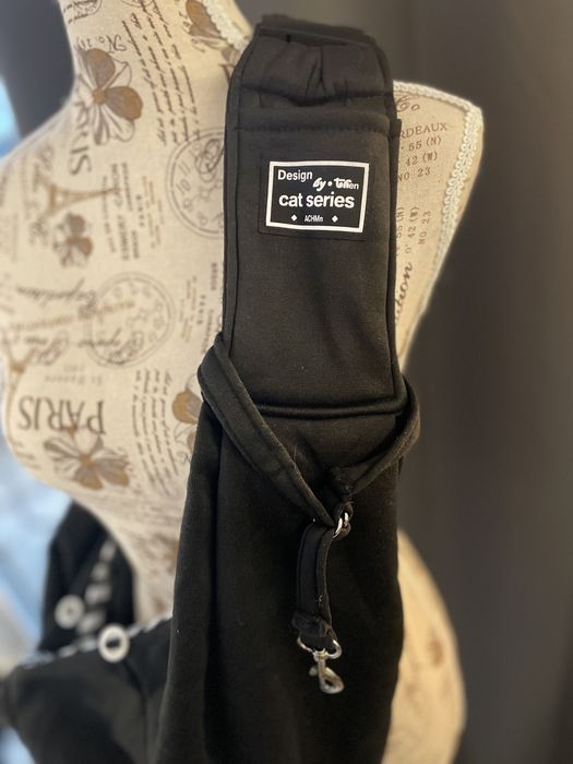 Designerska torba do przenoszenia psa i kota do 10 kg ACHMn – czarna