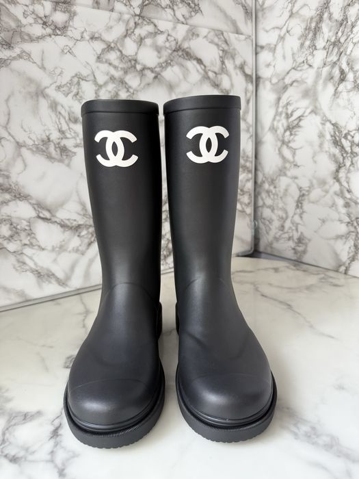 Kalosze Chanel black