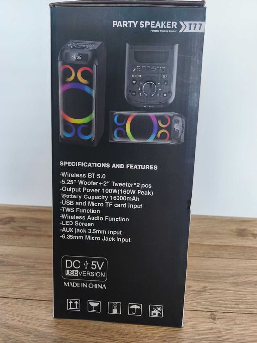 Głośnik Bluetooth BOHINI T77