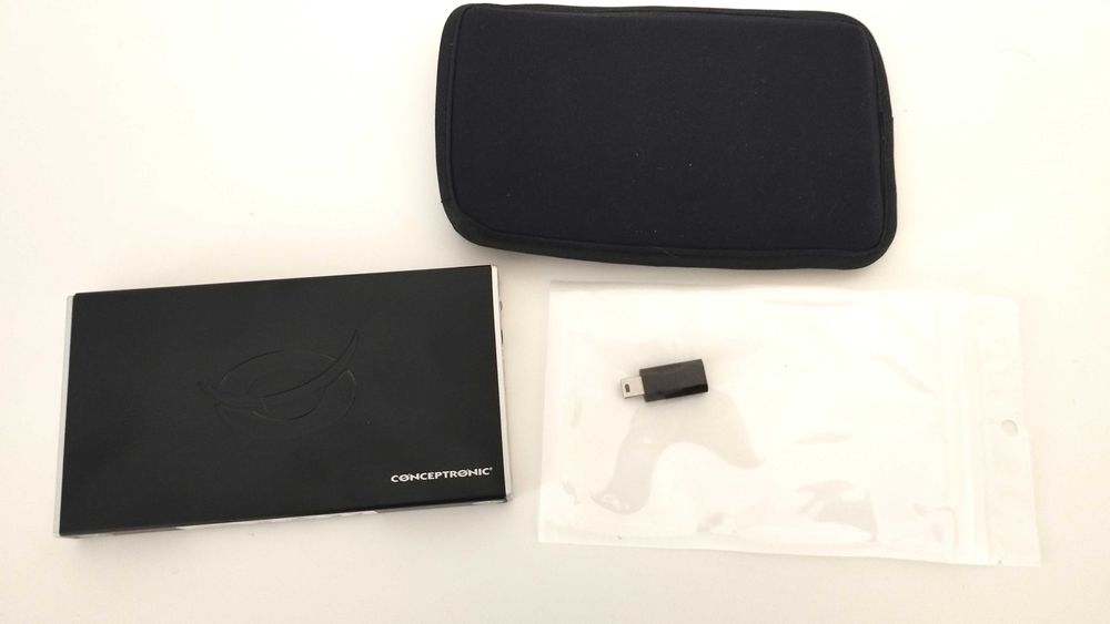 Disco Externo - Conceptronic 160GB + Adaptador USB-C - 100% Testado