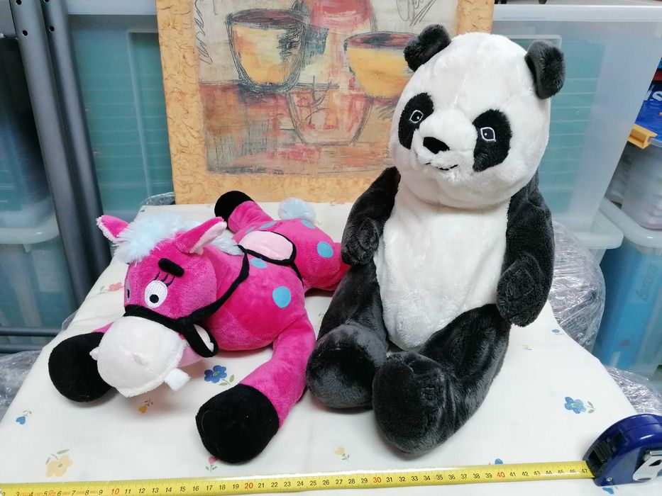 2 peluches usados como novos