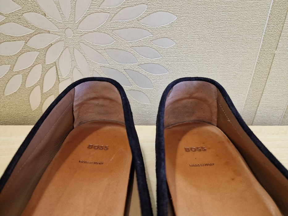 Шкіряні чоловічі мокасини Hugo Boss р.46