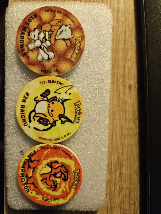 Zapper tazo pokemon 2001 rok