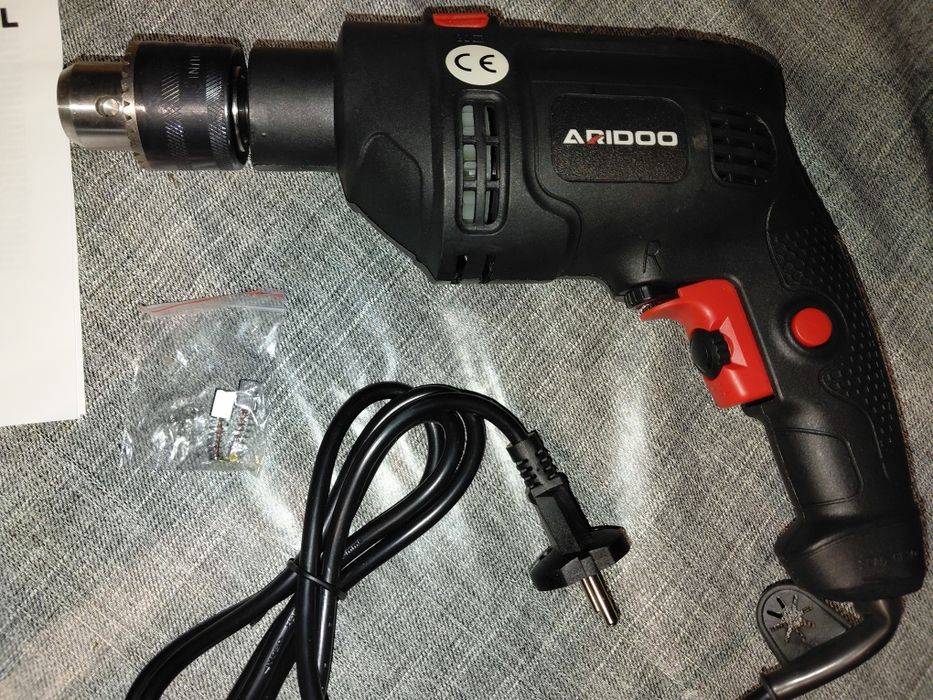Berbequim de impacto elétrico 220V, 3000 RPM, mandril de 13 mm (Artigo Novo)