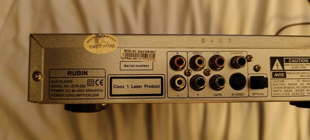 DVD player RUBIN DVR-202 ДВД плеер рубин