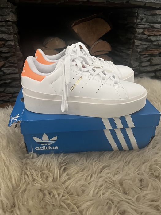 Buty sneakersy adidasy Adidas Stan Smith Bonega W GY9342 na platformie
