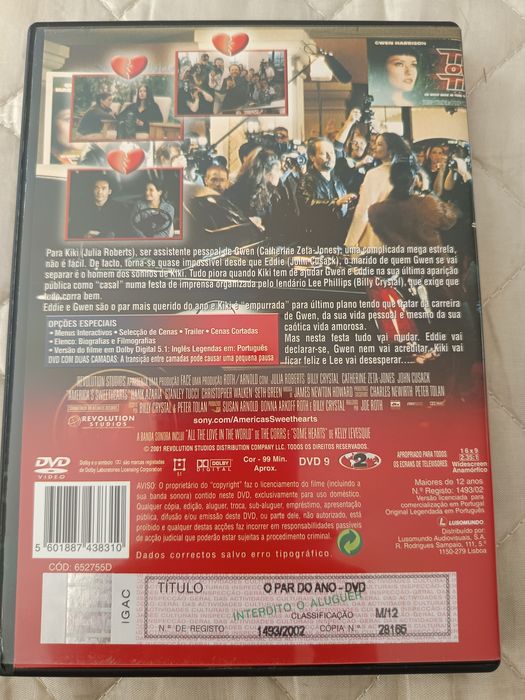 DVD o par do ano