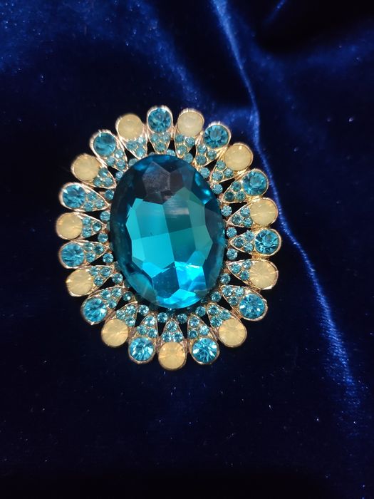 Брошь жовто-блакитна