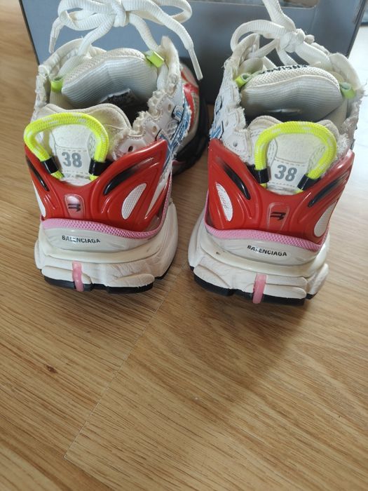 Buty Balenciaga Runner White Red Blue Pink