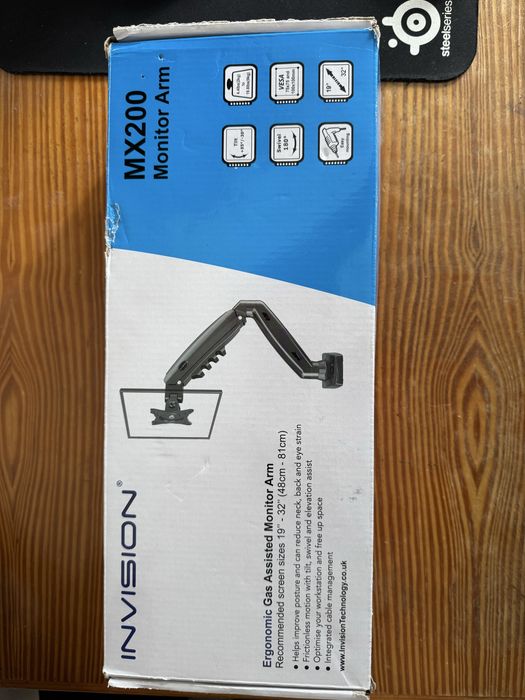 Dois suportes para monitor com molas de gás como NOVOS