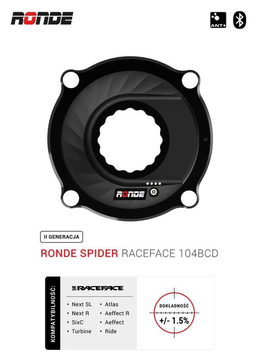 pomiar mocy II generacji  RONDE Race Face Next Atlas Aeffect
