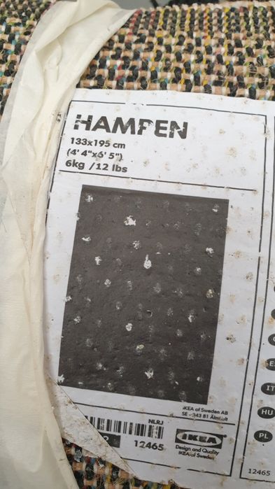 Carpete/tapete 133x195 IKEA Hampen