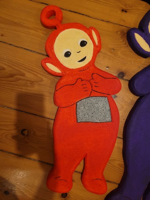 Dekoracja ze styropianu teletubisie