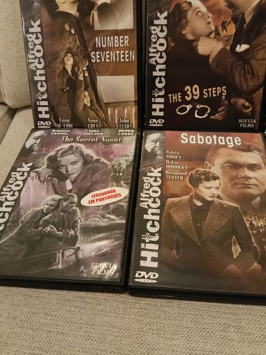 Conjunto de 6 DVD filmes Alfred Hitchcock