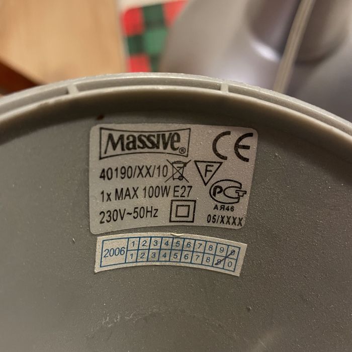 Lampa metalowa Massive 40190