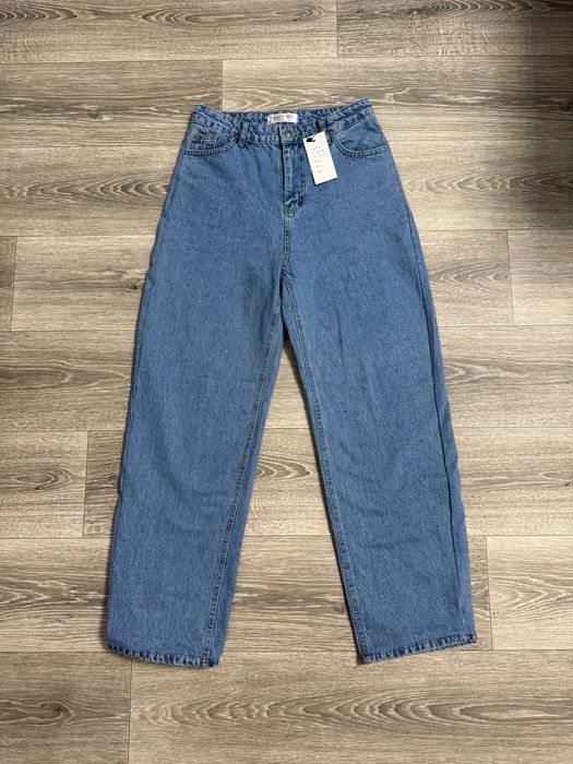 Джинси баггі штани прямого крою блакитні baggy jeans