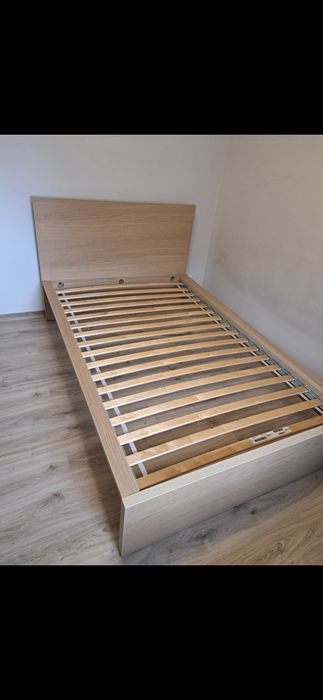 Łóżko Malm IKEA okleina dębowa