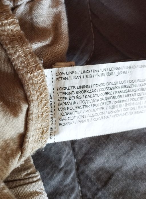 Штани mango 100% льон