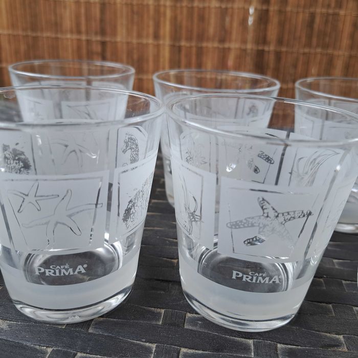 Szklanki do napojów drinków Cafe Prima 8 sztuk NOWE Bardzo ładne