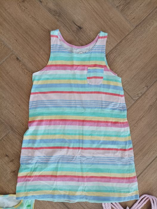 3 sukienki na ramiączka na lato 104 110