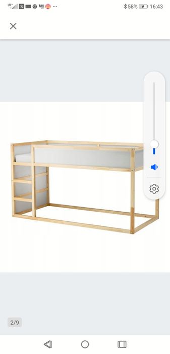 Lozko dziecięce nowe ikea kura