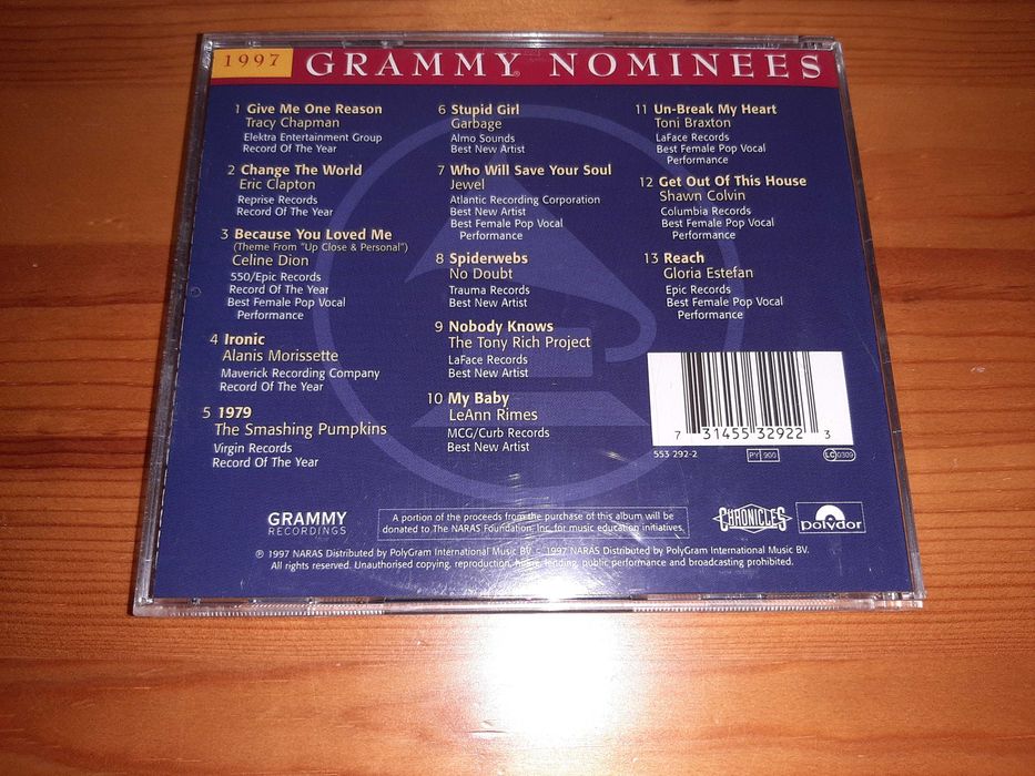 Dois CD's Grammy Nominees de 1995 e 1997