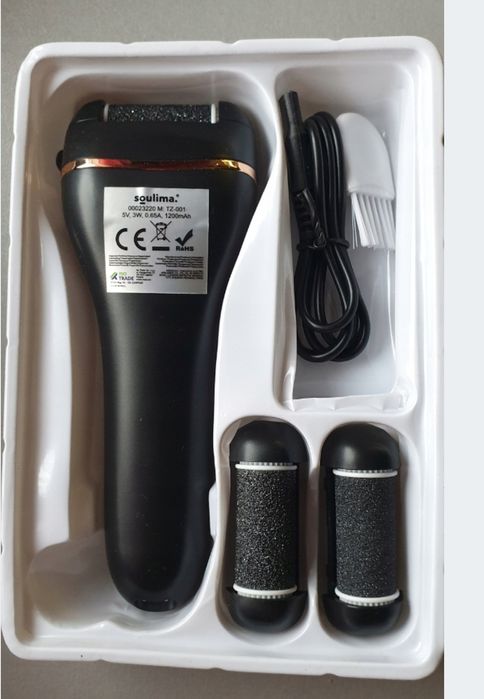 Zestaw Pilnik Elektryczny do Pielęgnacji Stóp Pięt Pilnik Nasadki hit