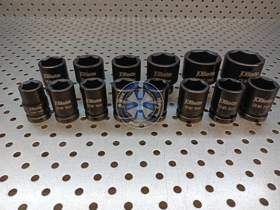 Nasadki udarowe 8-32mm 20szt 1/2" zestaw nasadek klucze nasadowe JOBIextra X1302