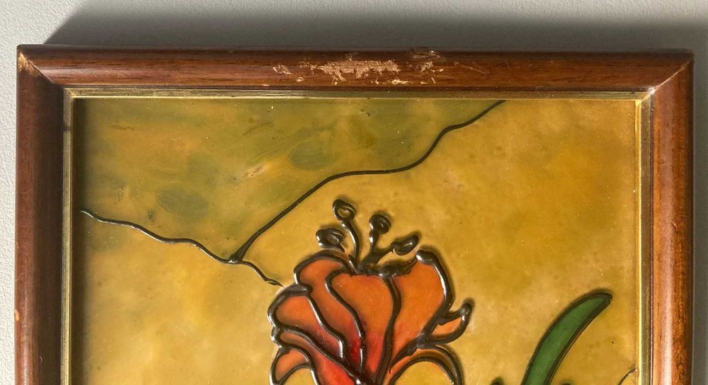 Quadro com Imagem de Flores (~37.5 x 20cm)